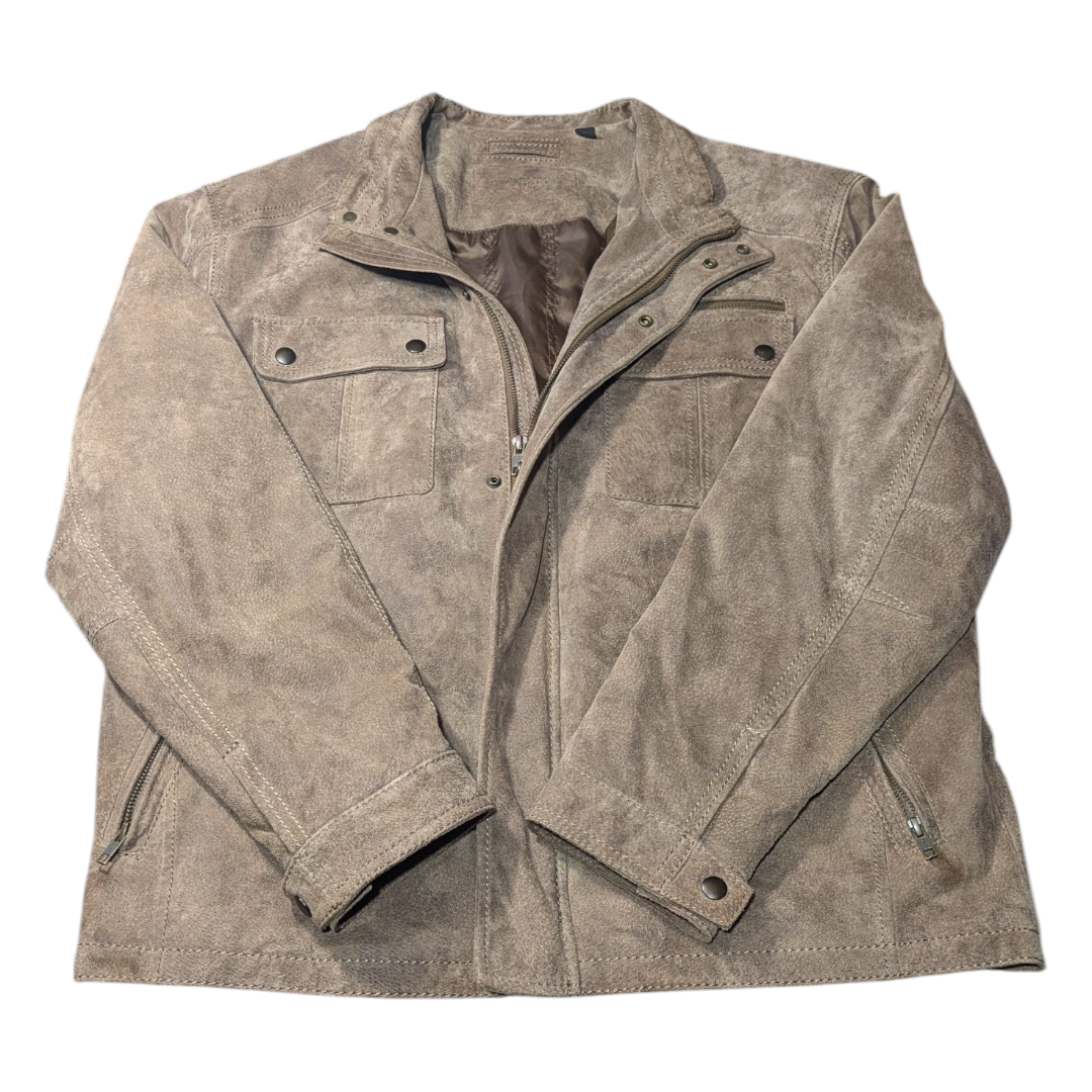Roundtree & Yorke - Men's Leather Jacket - Size Large - Genuine Leather - Euc